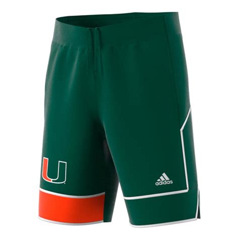 miami hurricanes adidas replica basketball shorts|university of miami shorts.